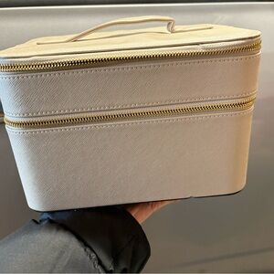 Brand New Travel Makeup Case with Gold Zipper